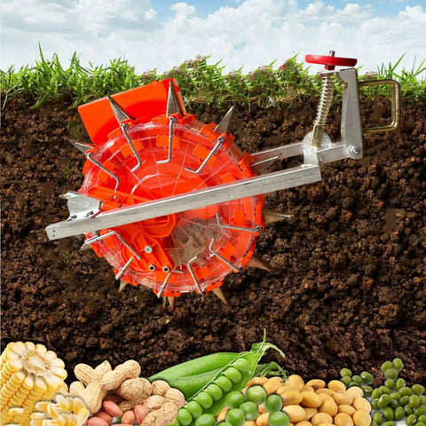 Tow Behind Seeder For Tractors Multi-Row Seed Drill With 12 Nozzle Planter Adjustable Depth And Spacing Corn And Bean Planting System
