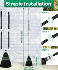 Heavy Duty Outdoor Broom With Stiff Bristles For Beast Mode Cleaning On Driveways Gardens Garages And More, assembly instructions