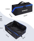 Heavy Duty 10 Inch Tool Bag With Zipper Wide Mouth Pouch All Purpose Organizer Tote 3 Pack Built Tough From 1680D Oxford Cloth With Dual Zippers For Tools And Parts
