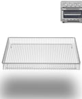 Stainless Steel Air Fryer Basket For TOA 60 65 Series, Food Grade Replacement Accessory, shown with convection toaster oven.