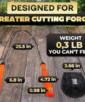 Pocket Chainsaw For Survival With Bag Stainless Steel 25 Inch Folding Tree Saw With Bi Directional Teeth image with specs