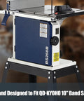 Pro Grade Stand For 10 Inch Band Saw, Heavy Duty Steel Frame Weighing 12.5 Lbs, Lightweight Yet Rugged, Non Slip Feet