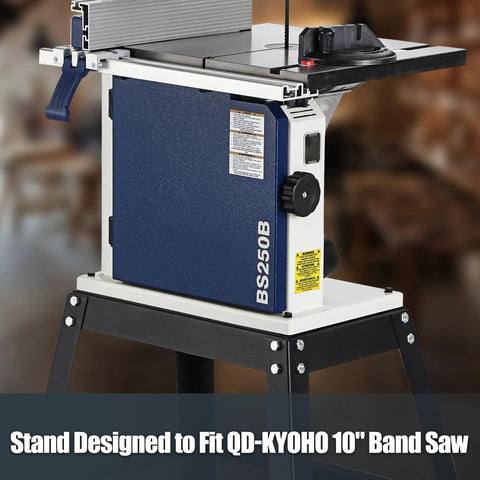 Pro Grade Stand For 10 Inch Band Saw, Heavy Duty Steel Frame Weighing 12.5 Lbs, Lightweight Yet Rugged, Non Slip Feet