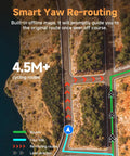 Overhead view of cycling routes for GPS Bike Computer With 3.3 Inch Touchscreen Map And Voice Navigation Ebike Mode Climb Training.