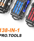 Dope All In One 138 In 1 Precision Screwdriver Set With Magnetic Bits And Portable Case For Electronics And DIY Repair Pro Tool Kit