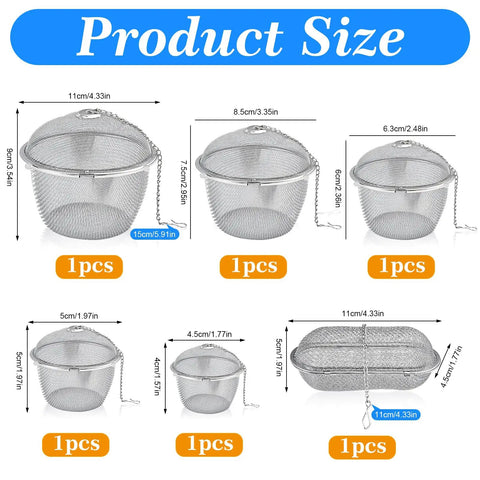 Heavy Lifting 304 Stainless Steel Ultrasonic Cleaner Basket Kit Packs Six Slick Mesh Trays with various sizes listed.