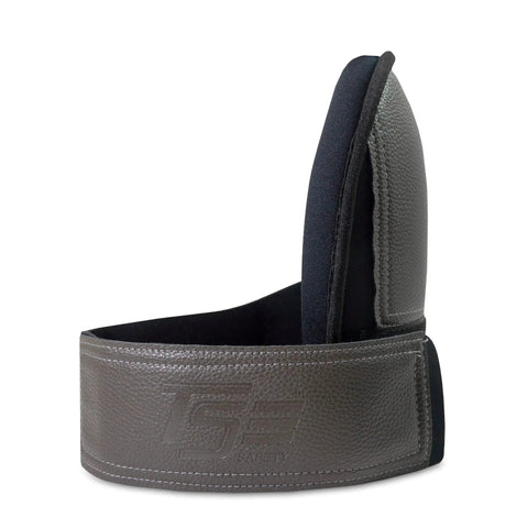 Side view of Extra Thick Waterproof Neoprene Work Knee Pads for Men and Women showing cushioned padding and secure strap.