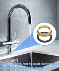 Real Deal Brass Faucet Lock Nut With Silicone Washer For G1 Female Pipe Threading Heavy Duty Kitchen Basin Sink Plumbing close-up