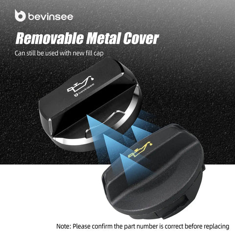 Engine Oil Fill Cap 06K103485C Aluminum Black For VW Audi EA888 Gen 3 Mk7 GTI A3 A4 A5 A6 TT Beetle Passat Tiguan Replacement
