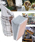 Sturdy Stainless Bee Hive Smoker Kit with Heat Shield Pro Beekeeping Gear with Two Hive Tools for easy smoking