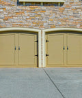 4 Pack Heavy Duty 6 Inch T Strap Gate Hinges 2mm Thick Universal Barn Shed Door Hardware on double wooden garage doors
