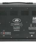 Rear view of PVi 6500 All In One Powered Mixer With FLS Feedback Locating System showing control panel and inputs.