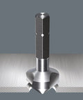 Close-up of countersink bit from Kraftform Countersink Bit Set With Rapidaptor Quick Release Chuck Eight Piece Includes Bitholding Screwdriver.