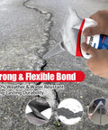 Applying Fast Curing Concrete Crack Filler Sealant Waterproof Caulk For Driveways, Sidewalks, Walls And Foundations on pavement crack