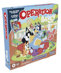 Legit Awesome Bluey Pediatrician Board Game For Kids Featuring Electronic Talking Sound Effects And All In One Carry Case With Two Play Modes And Super Chill Family Fun For Ages 6 Plus Totally Rad Interactive Playtime packaging showing characters and game details.