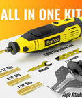 Handheld Electric Chainsaw Sharpener Kit With 6 Titanium Coated Diamond Bits For On The Bar Sharpening, No Chain Removal Needed