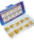 Monolithic Ceramic Capacitor Assortment Kit For Repairs And Prototyping, 300 Pieces, 10 Capacitance Values Including 0.1uF