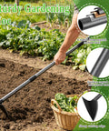 Heavy Duty Garden Hoe With Adjustable Long Handle From 30 To 72 Inches, Sharp Edge Triangle Weeding Hoe For cultivating garden soil
