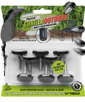 Heavy Duty Adjustable Furniture Levelers 8 Pack Weatherproof Screw In Leg Glides For Patio Chairs Built Badass To Kick The Wobble Smooth PTFE Slider Feet For Indoor Backyard Or Deck Use 118 Inch Glide in package.