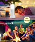 Children sleeping and camping outdoors with Cordless Motion Sensor Light Indoor Dimmable LED Night Light With 2000mAh Rechargeable Battery.