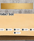 Amylove brass shim stock assortment: 24 pieces, 6 inch length, thicknesses 0.002–0.016 inches