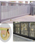 Beefed Up Heavy Duty H Groove Track Wheel Sliding Gate Roller With Bracket For H Track Rails under sliding gates.