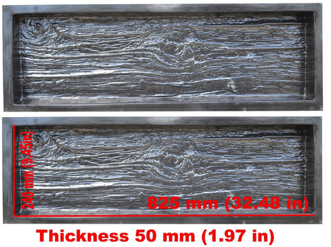 DIY Concrete Molds Set Two Large Wood Texture Molds For Garden Stepping Stones And Patio Pavers Easy DIY Build Your Own Walkway With Old Wooden Board Look 32.48 Inch By 9.45 Inch By 1.97 Inch Model S73