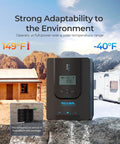 20 Amp No Fuss MPPT Solar Charge Controller for 12V 24V Systems With Auto Detect LCD 99.9 Percent Efficiency outdoors