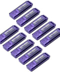 Ten Pack 64GB USB 3.0 Flash Drives Blue 70MB/s Read Speed Slim Thumb Drives For Quick Data Transfer And Backward Compatibility With USB 2.0 Ideal For School Work And Travel, purple 64GB USB drives