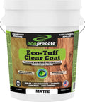 Premium Water Base Polyurethane Clear Coating In A Clean Matte Look For Indoor Wood Floors Counters And Concrete offers 5-gallon tub of Eco-Tuff.