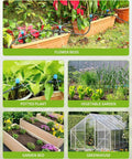 59Ft Drip Irrigation Kit For Plants With New Quick Connect And Blank Distribution Tubing in various garden settings