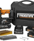 18V Cordless 2 In 1 18 Gauge Brad Nailer And Narrow Crown Stapler Kit With Lithium Ion Batteries Charger Case And 1000 Count Fasteners