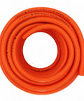 Rig Work Approved One Inch Orange Flexible Electrical Ent Conduit Dead Solid Non Metal Wire Sheath Heavy Duty Build, round coil view.