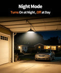 Night mode of Solar Pendant Lights Indoor Outdoor With Remote All Day And Night Modes 4000mAh Battery 16.4 Ft Hanging Warm White Lighting