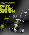 Corded Electric Garden Tiller And Cultivator With Steel Tines, 16 Inch Width And 13.5 Amp Motor Delivers 370 RPM shown in new design