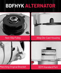 Close-up of Drop In Direct Fit Alternator Replacement For Chevy G30 C20 K10 S10 K5 Blazer models from 1983 to 1990