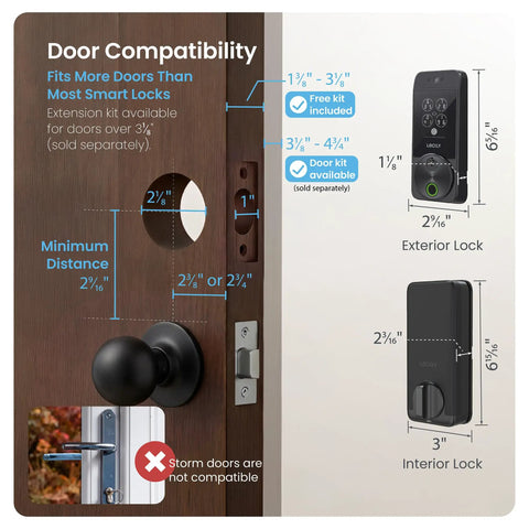 Heavy Duty Biometric Smart Deadbolt With Lightning Fast Facial Recognition And Snappy Fingerprint Unlock For Totally Hassle Free Keyless Entry Security On Your Main Door