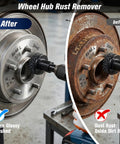 All In One Seventeen Piece Wheel Hub Cleaning Tool Kit with Goggles and Gloves for Rust Removal on rotor before and after use