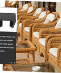 12 Pieces Rattan Chair Clamps And Wicker Furniture Clips For Outdoor Couches And Sectionals Quick Install Easy Snap On No Tools Needed Secure Cushions In Place Patio Garden next to wicker chairs