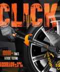 Mechanic using Six Piece Torque Wrench Set With One Half Inch Drive, Three Eighths Inch Drive, And One Quarter Inch Drive on tire