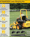 Pro Grade Lawn Striping Kit For 50, 54, 60 Inch Deck Zero-Turn Mowers Easy Install Works With Cub Cadet ZT1 ZT2 ZT3 And Troy-Bilt Series