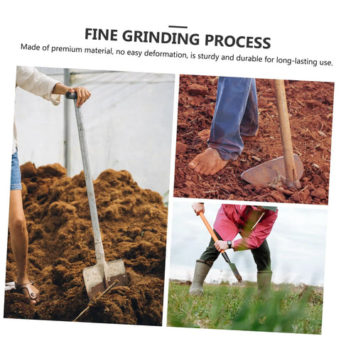 Heavy Duty Garden Shovel Spade Multi Function Tool For Soil Dirt Gravel And Garbage Cleanup used in various outdoor settings