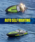 Adrenaline Fueled RC Boat For Adults With 2.4GHz Remote, 30mph Speed, Water Cooling System, auto self-righting in water