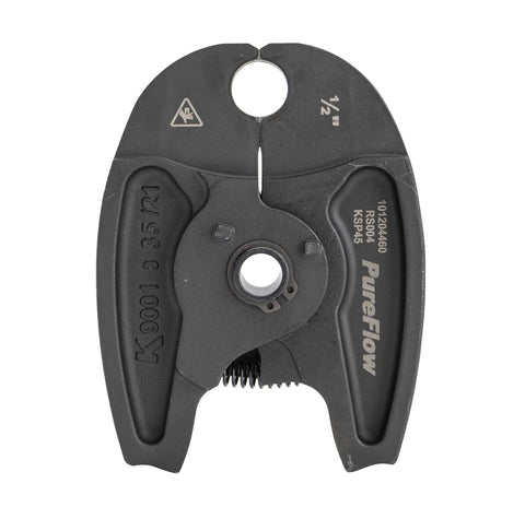 1/2 Inch PureFlow Mini Series Press Jaw For RP 115 Mini Press Tool, iron material, flat front view showing jaw design.