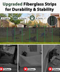 Extra Wide Retractable Baby Gate Delivering Rock Solid Safety For Mega Garages Wide Driveways And Big Patios in use with fiberglass strips for stability.