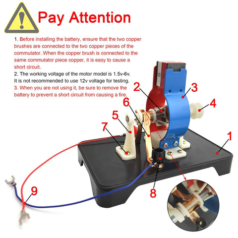 Hands On DIY Electric Motor Kit For STEM Labs And School Projects That Easily Demonstrates How Motors Work The DC Motor Model