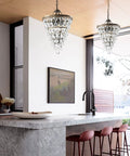 Showstopping Bronze Crystal Chandelier For Dining Rooms And Living Areas Classic Modern Ceiling Light With Sparkling Crystals
