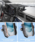 Anti Vibration Phone Mount With Vibration Dampener And 1s Lock Release in car dashboard, adjustable AMPS base