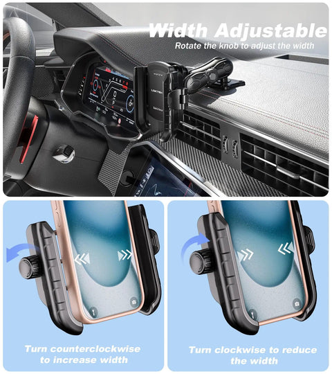 Anti Vibration Phone Mount With Vibration Dampener And 1s Lock Release in car dashboard, adjustable AMPS base