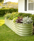 Galvanized Raised Garden Bed Kit For Small Spaces In Moss Green 6x2x1.5 Ft 18 Inch Tall Above Ground Planters For Vegetables And Herbs Rustproof Steel With Internal Support Rods Built To Last No Fuss Setup